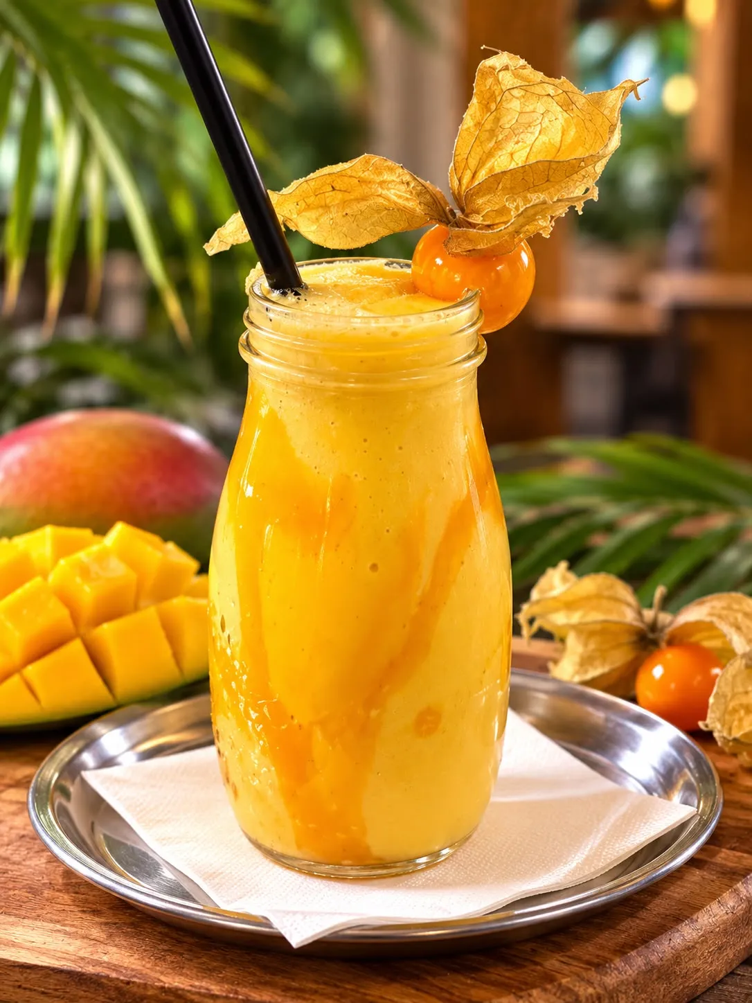 Mango-Getränk im Glas