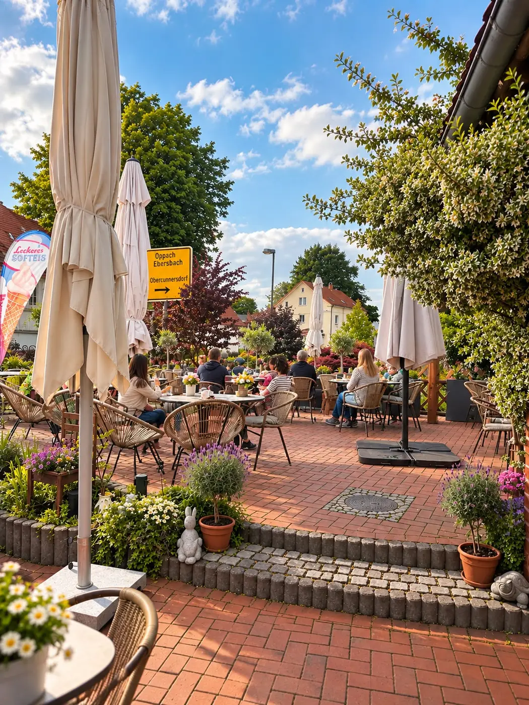 Terrasse der Milchbar Eibau